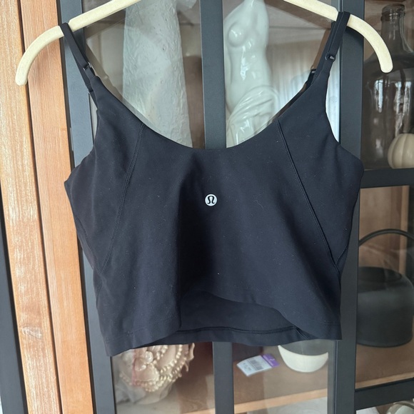 Lululemon Align Cropped Cami Tank Top sports bra scoop adjustable straps padding - Picture 4 of 10